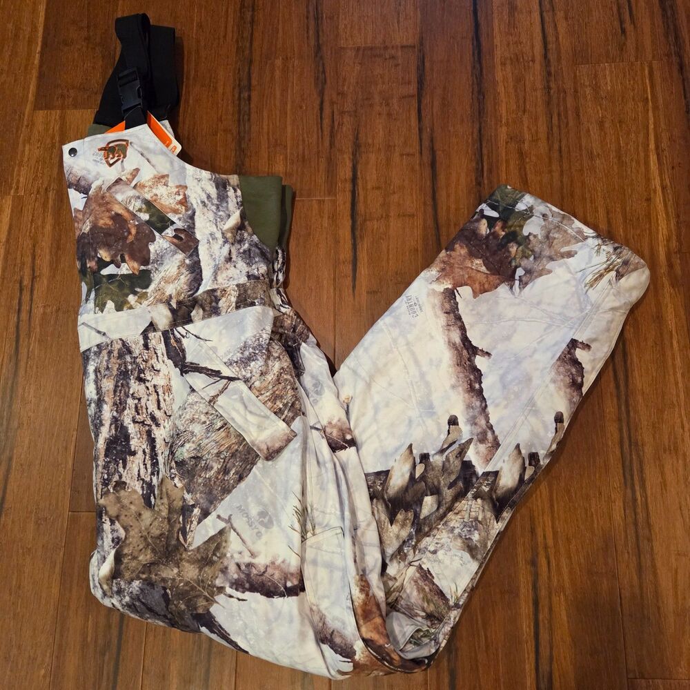 ArcticShield Classic Elite Bib Mens 2XL Mossy Oak Snowdrift Hunting NWT